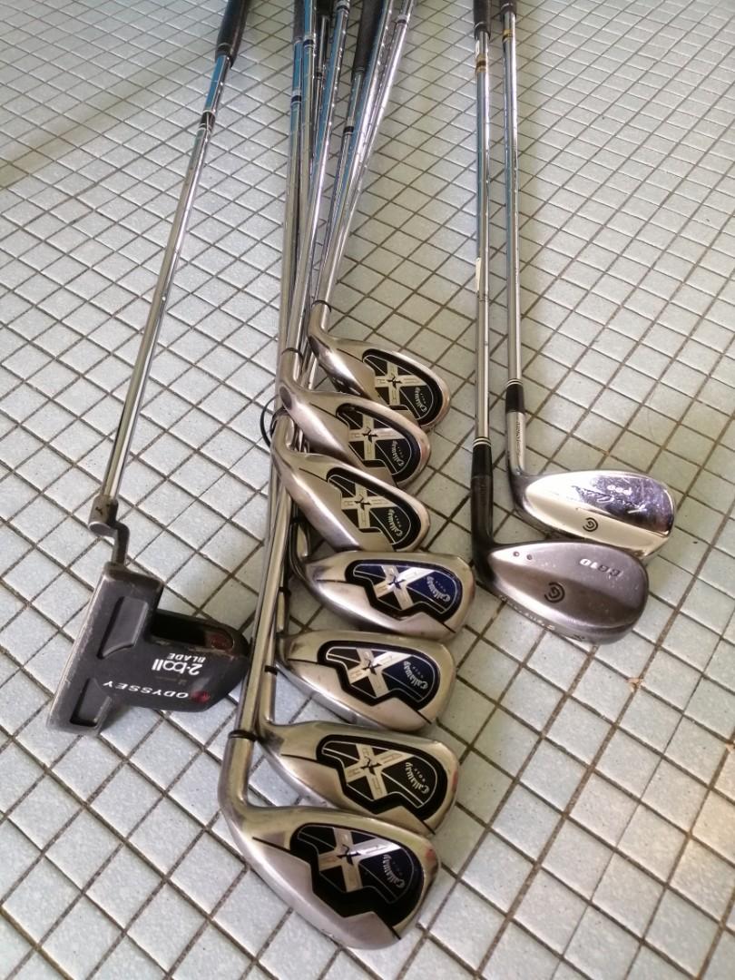Callaway X 18 iron set and Cleveland 52 deg and Sand Wedge Sports