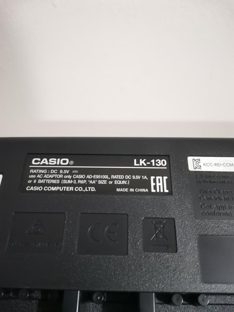 Casio LK130 keyboard with stand, Hobbies & Toys, Music & Media