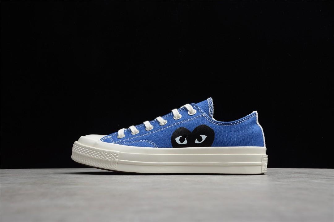 CDG Play x Converse Chuck 70 Low Blue Quartz Unisex Men s Fashion Footwear Sneakers on Carousell