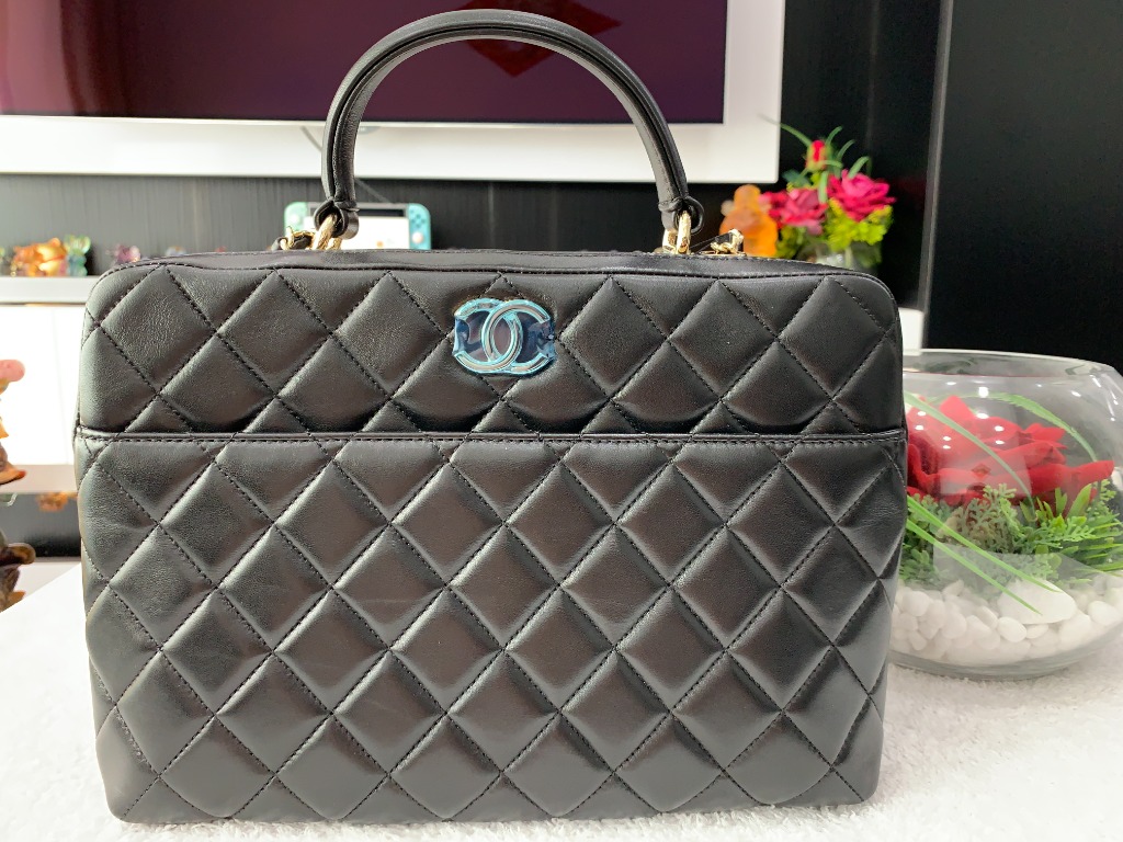Chanel Trendy CC Black Large Bowling Bag, Luxury, Bags