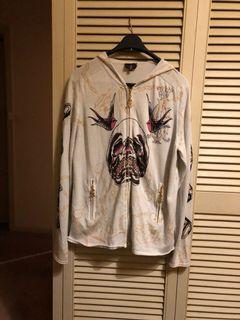 Christian Audigier zipped hoodie