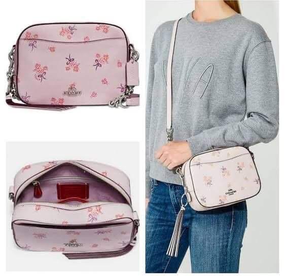 Camera bag with floral bow print shop