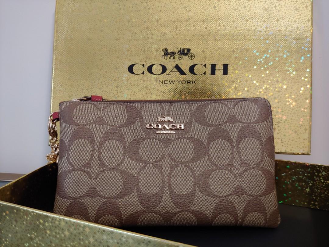 coach snowflake wristlet