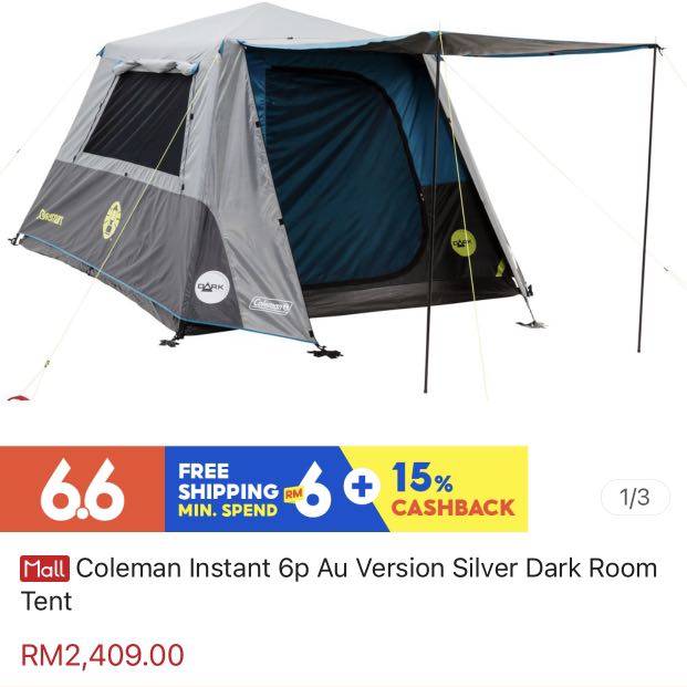 Coleman instant 6p hotsell