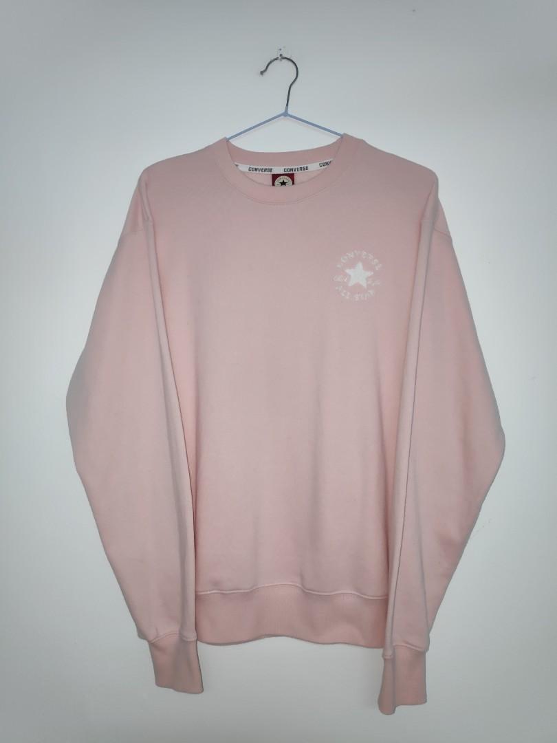 Pink converse sweatshirt top