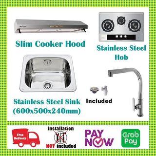 Cooker Hood / Hob / Kitchen Sink / Tap Package