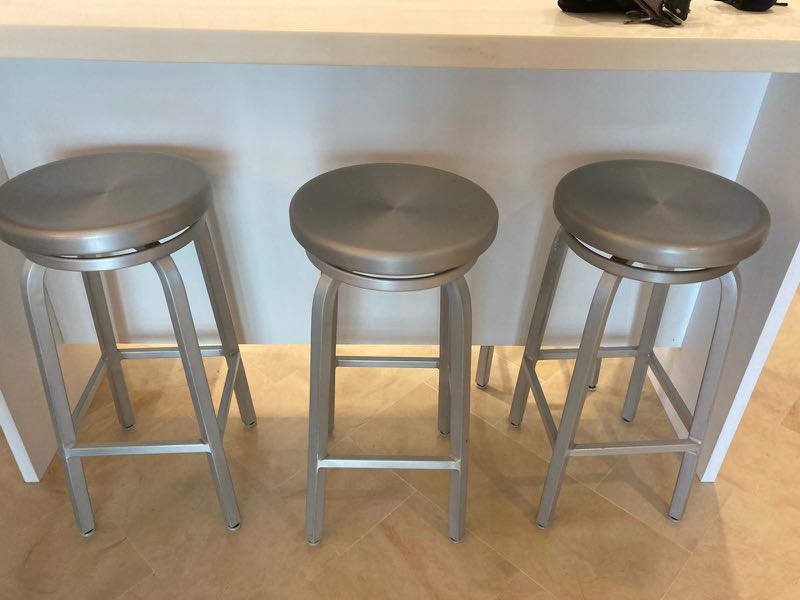 Crate and barrel aluminum bar new arrivals stool