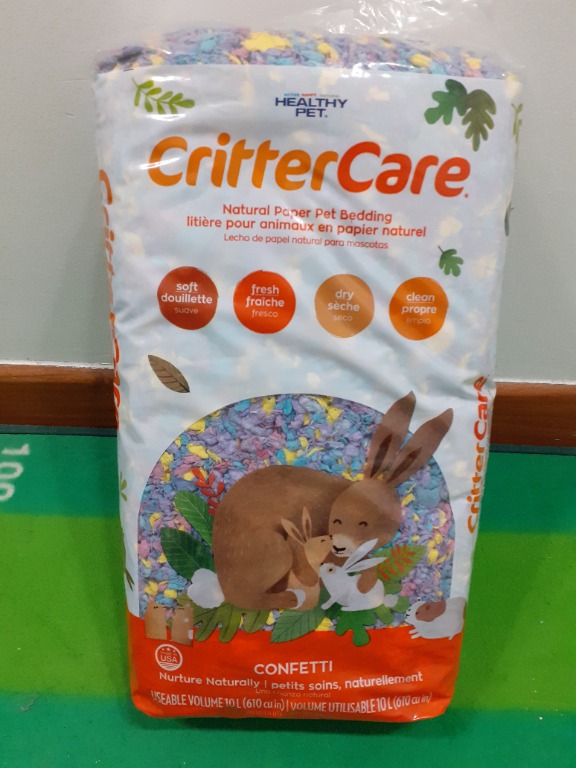 CRITTER CARE CONFETTI BEDDING 10L _ Healthy Pet for Hamster and Rabbit