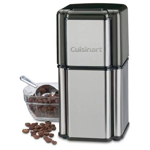Cuisinart Coffee Grinder (Category: Coffee Machines & Makers) located in Makati City. Submitted by hersh01 (Listing ID 1092474312, Image 2). Description: Cuisinart Grind Central Coffee Grinder - Brushed Chrome Note: 110v (US bought), no box Rfs: Bought another bigger grinder Highlights: Bowl holds up to 90 grams of beans, enough for up to 18 cups of coffee Lid allows for extra coffee to be stored in grinding bowl On/Off control for simple operati