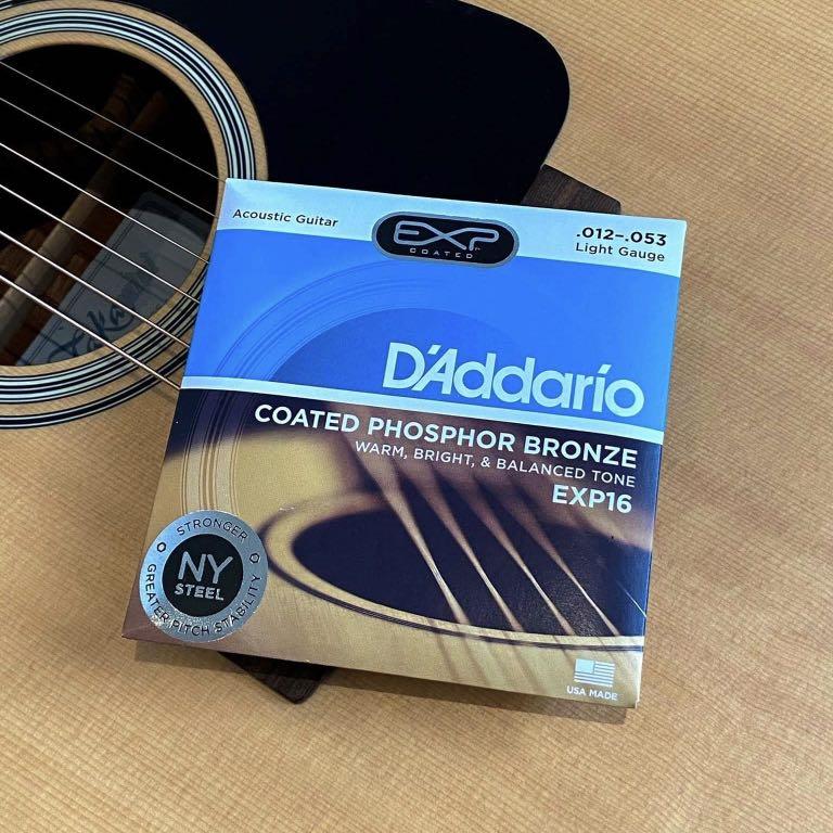 Coated phosphor shop bronze strings