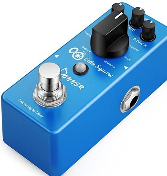 Donner Multi Digital Delay Pedal Echo Square Guitar Effect Pedal 7 Modes (Category: Musical Instruments) located in Marikina City. Submitted by skowshop (Listing ID 1092549943, Image 3). Description: 7-Mode Delay effects: Digital, Analog, Tape, Mod, Sweep, Lofi and Reverse. There are three function knobs, namely MIX, TIME and F.BACK. MIX is used to controls the dry/effect signal ratio. TIME is used to control the delay time. F.BACK is used to con