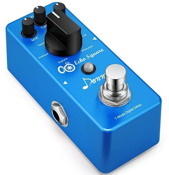 Donner Multi Digital Delay Pedal Echo Square Guitar Effect Pedal 7 Modes (Category: Musical Instruments) located in Marikina City. Submitted by skowshop (Listing ID 1092549943, Image 2). Description: 7-Mode Delay effects: Digital, Analog, Tape, Mod, Sweep, Lofi and Reverse. There are three function knobs, namely MIX, TIME and F.BACK. MIX is used to controls the dry/effect signal ratio. TIME is used to control the delay time. F.BACK is used to con
