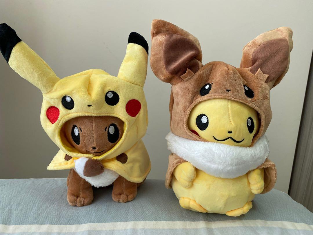 eevee and pikachu plush