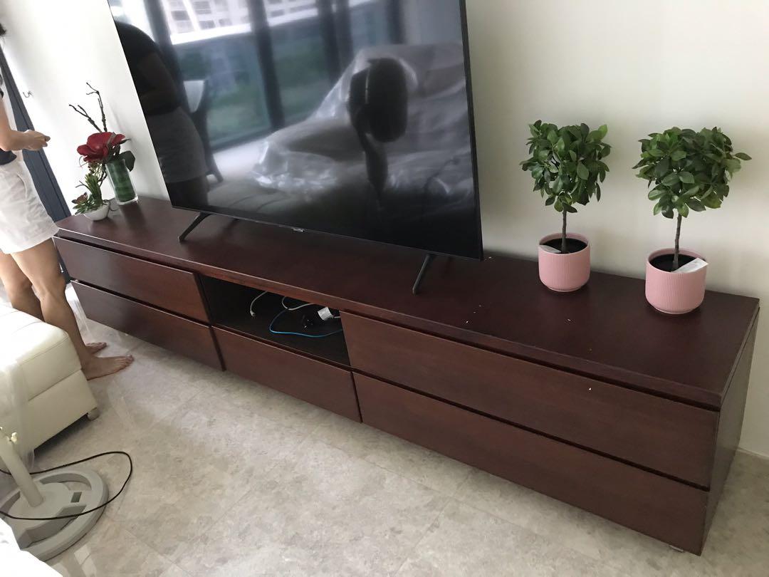Extra Long Tv Console, Furniture & Home Living, Furniture, Tv Consoles On  Carousell