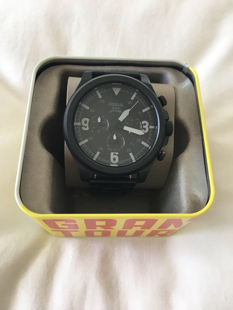 Fossil watch blackout on sale
