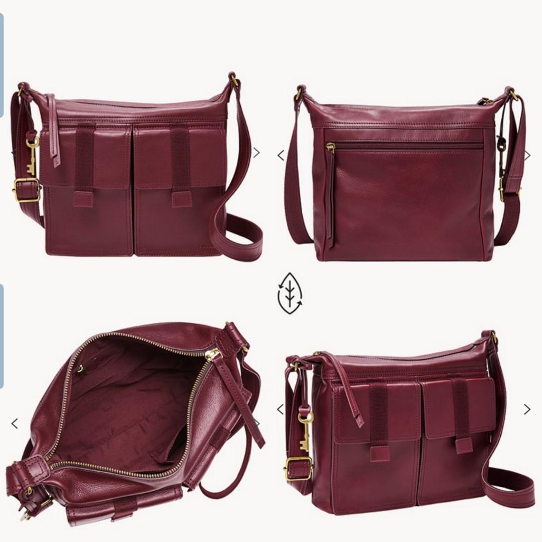 Fossil Cargo Crossbody Bag scarlet red