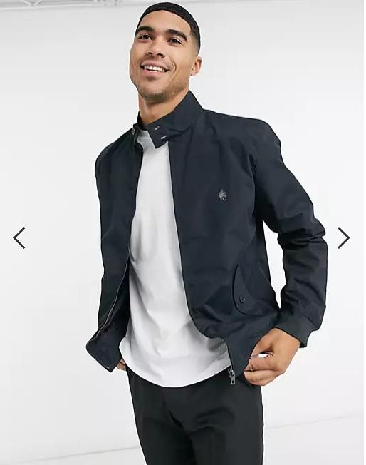 French connection deals harrington jacket mens