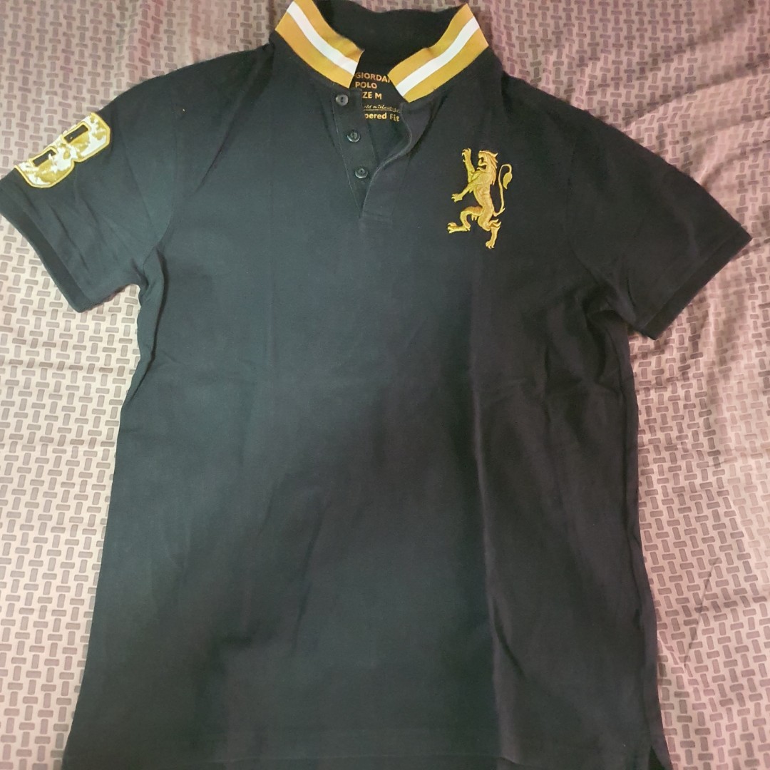 Giordano polo shirt black sale