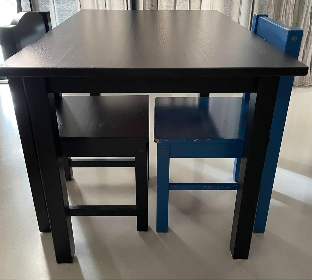 IKEA SUNDVIK children’s table and 2 chairs, Babies & Kids, Baby Nursery