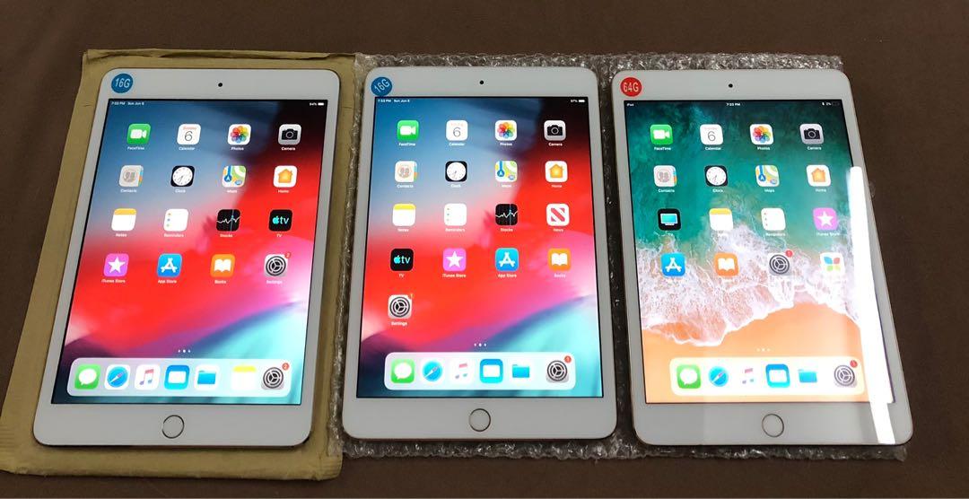 IPAD MINI 3 16GB /64GB GOLD COLOUR CAN SUPPORT IOS 12 SUITABLE FOR ...