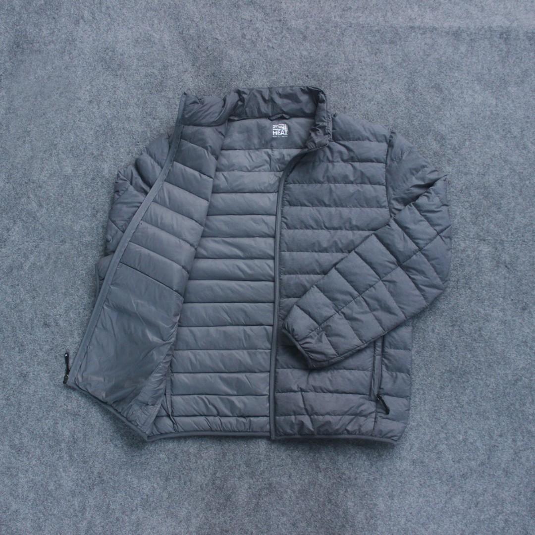 Jaket Ultra Light Down 32 Heat Grey Matte Second Original Murah