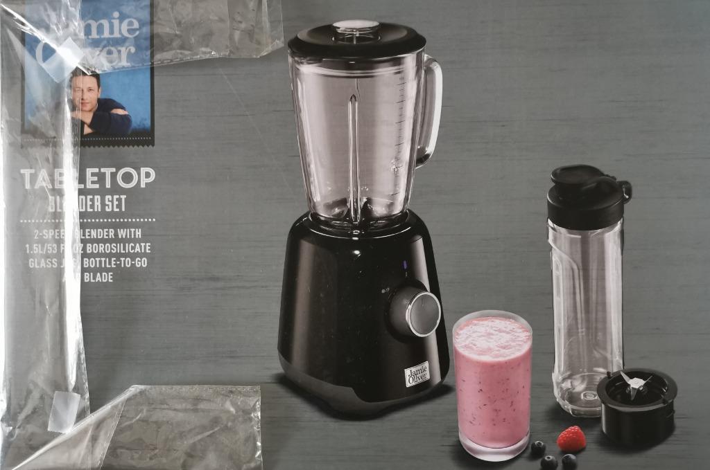 Jamie Oliver Tabletop Blender 1.5L with Bottletogo, TV & Home