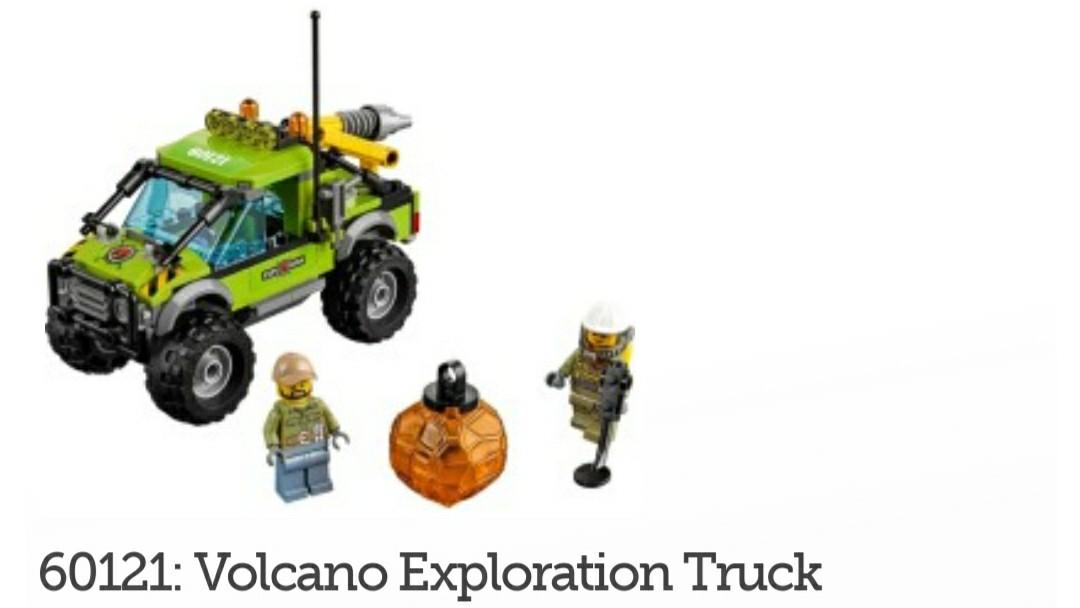 Lego city sale volcano exploration truck