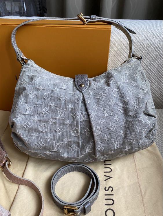 Louis Vuitton Grey Monogram Denim Slightly Shoulder Bag
