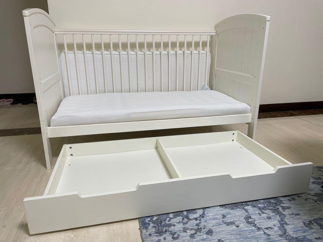 Mamas Papas Dover Cot Toddler Bed with underbed storage USED