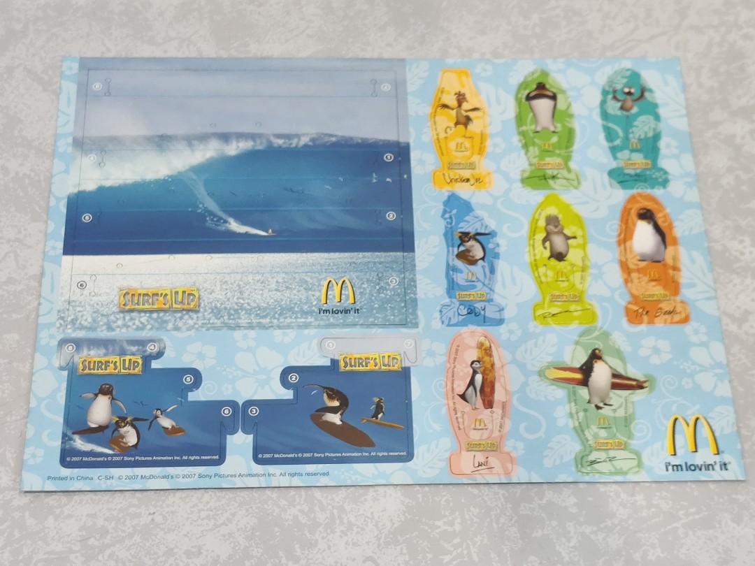 Mcdonald S Surf S Up Children S Cardboard Activity Game Toys Games Other Toys On Carousell