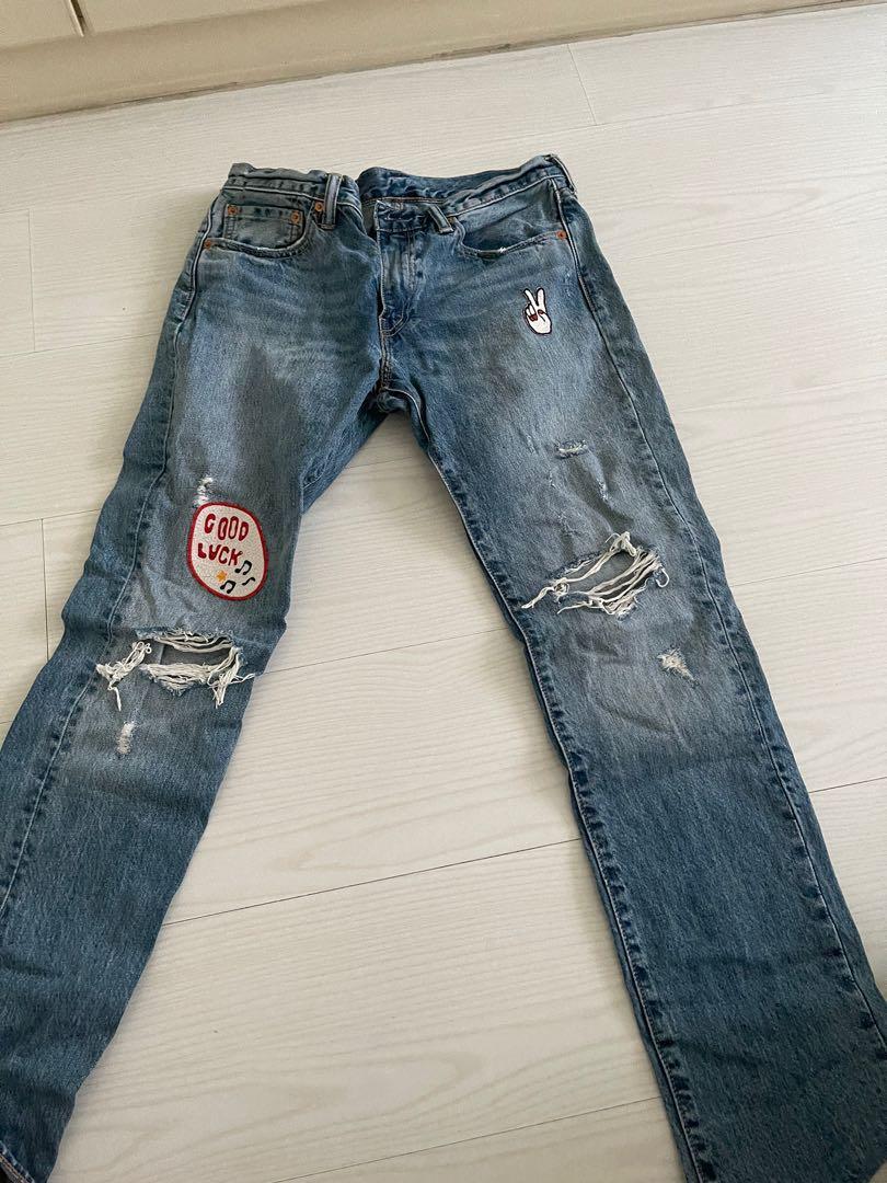 Men's Levis ripped jeans, Men's Fashion, Bottoms, Jeans on Carousell