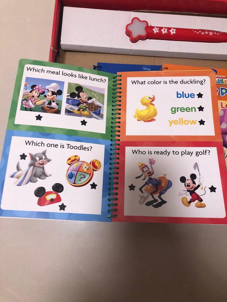 Mickey Mouse clubhouse quiz it pen 點讀筆, 興趣及遊戲, 書本 & 文具, 小朋友書 Carousell