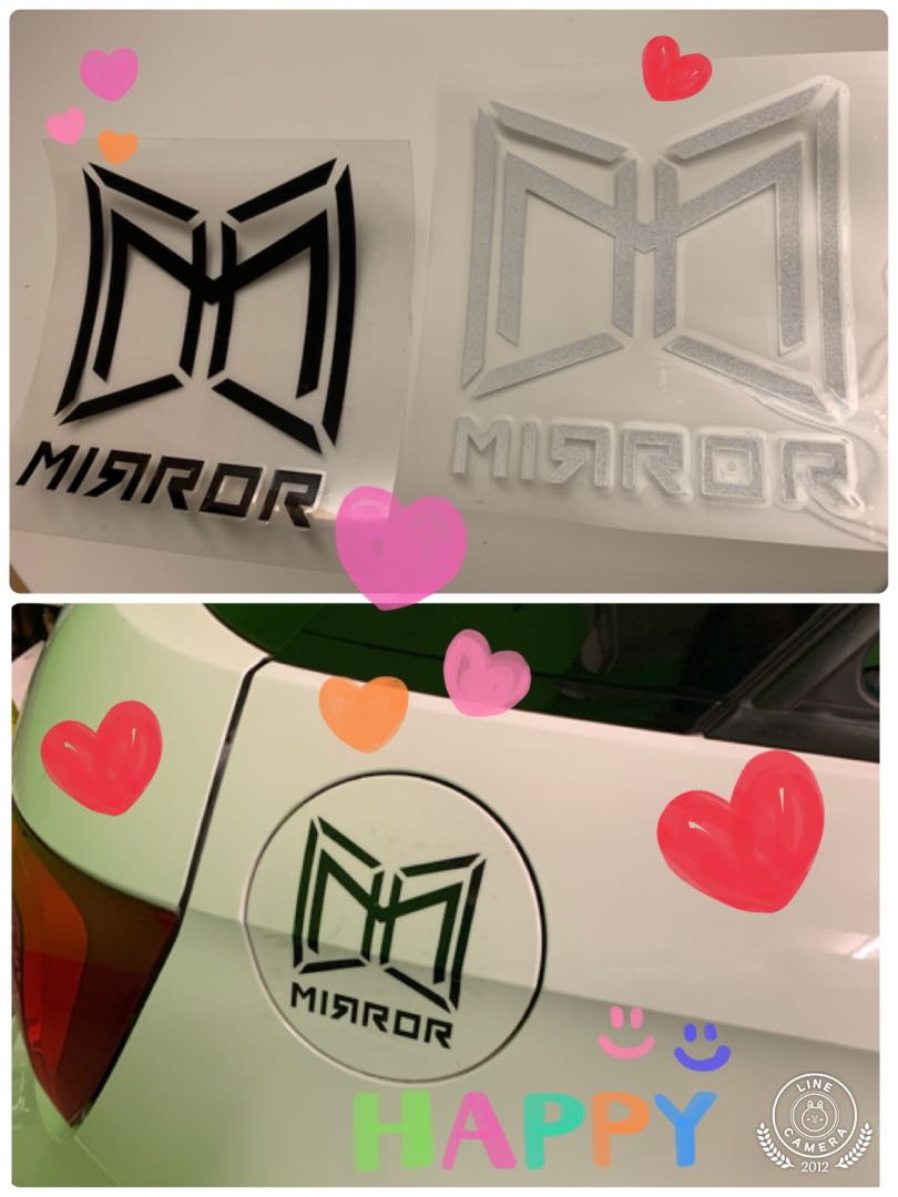 Mirror Logo 車身貼 汽車配件 改裝 內外零件 Carousell Mirror Logo 車身貼 汽車配件 改裝 內外零件 Carousell