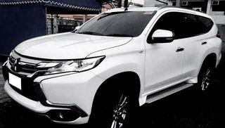 Mitsubishi all-new Montero Sport mid-size SUV special pearl white , touchscreen , back-up camera , back-up sensors , diesel variant ( economical fuel consumption ) , comparable to Toyota Fortuner , Ford Everest , Nissan Terra , Chevrolet Trailblazer , Isuzu Mu-X ; Cebu City