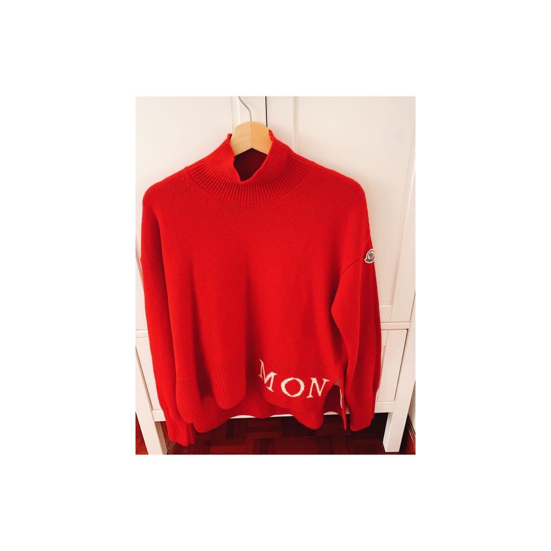 Red moncler jumper sale