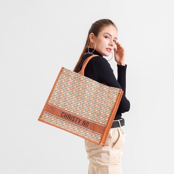 Monogram Tote Bag by Christy Ng, Women's Fashion, Bags & Wallets