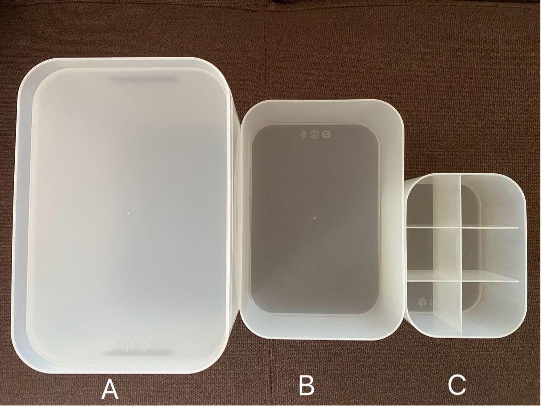 MUJI PP Organiser Storage Boxes Set, Furniture & Home Living, Home