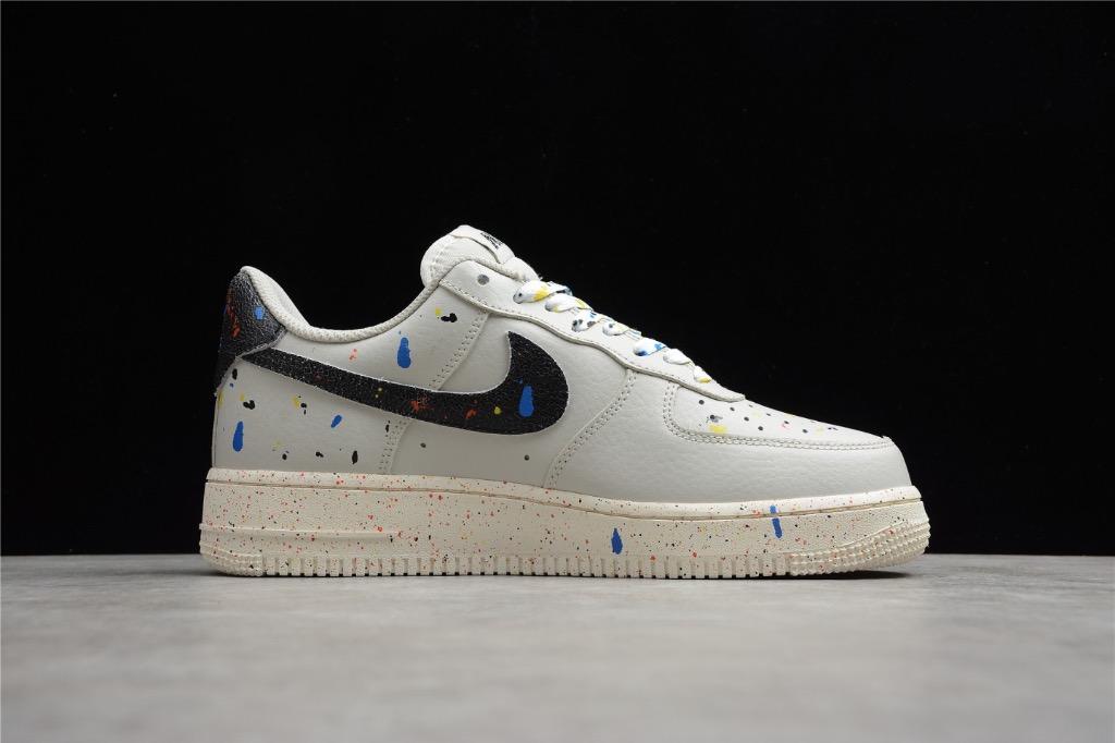 NIKE AIR FORCE 1 07 LV8 Paint Splatter AF1 CZ0339 001 MEN WOMEN