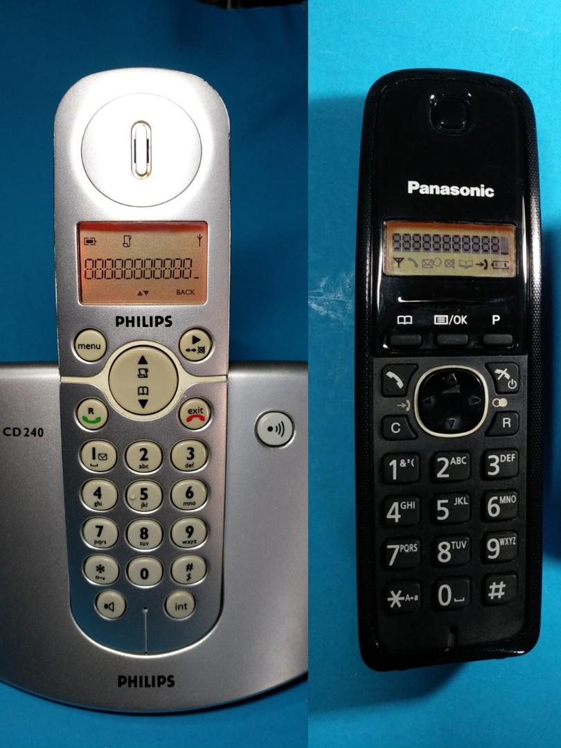 Schurend verjaardag waarom niet Panasonic Phone TGA161CX & Philips CD240, Mobile Phones & Gadgets, Other  Gadgets on Carousell