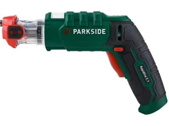 PARKSIDE cordless interchangeable bit screwdriver Rapidfire 2.1