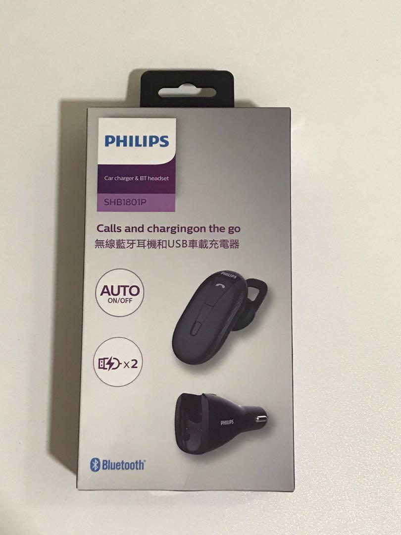 PHILIPS CAR CHARGER & BT HEADSET (Category: Headphones & Headsets) located in Pasay City. Submitted by kkalien (Listing ID 1092389800, Image 1). Description: ‼️BRAND NEW‼️ Original Philips Car kit Bluetooth Headset (SHB1801P) ▪️Bluetooth 4.1;HD sound quality;smart compatibility. ▪️Wireless charging;Engineering design;2.4A fast charge. ▪️USB micro charging;connect with 2 Bluetooth devices in same time. The shipping fee would be shouldered by the b