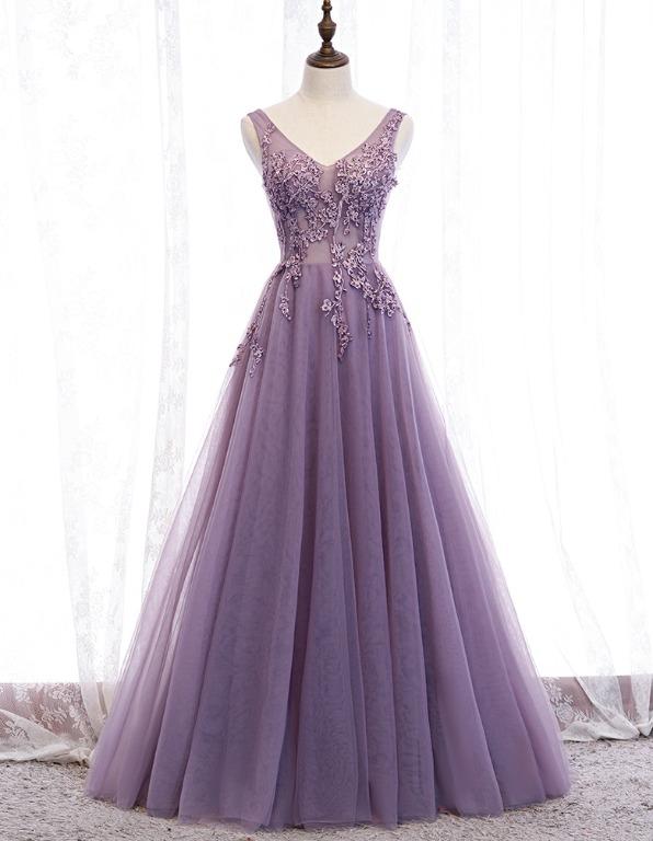 Purple dress new arrivals prom