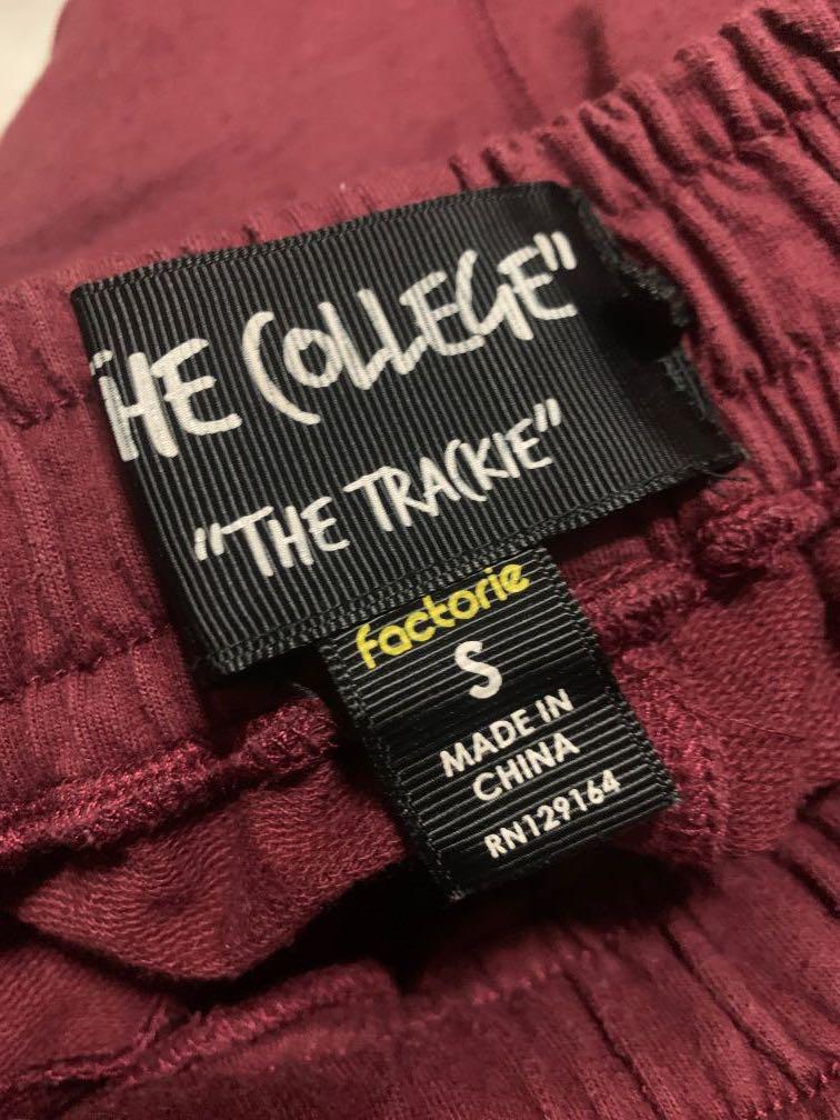 Factorie college online trackies