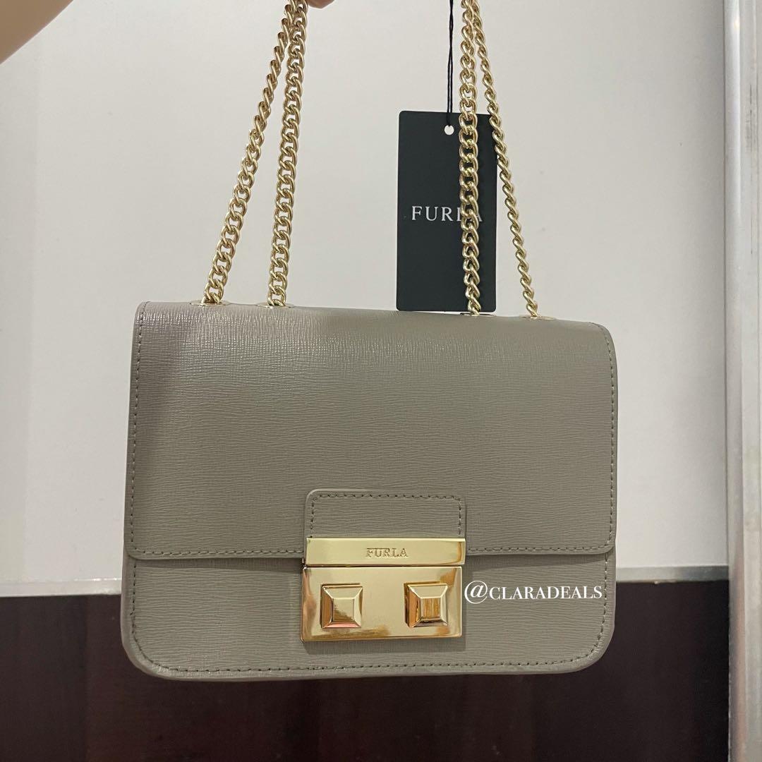 Furla grey outlet crossbody bag