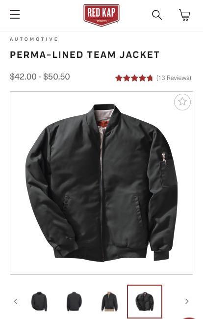 Red Kap lined utility jacket