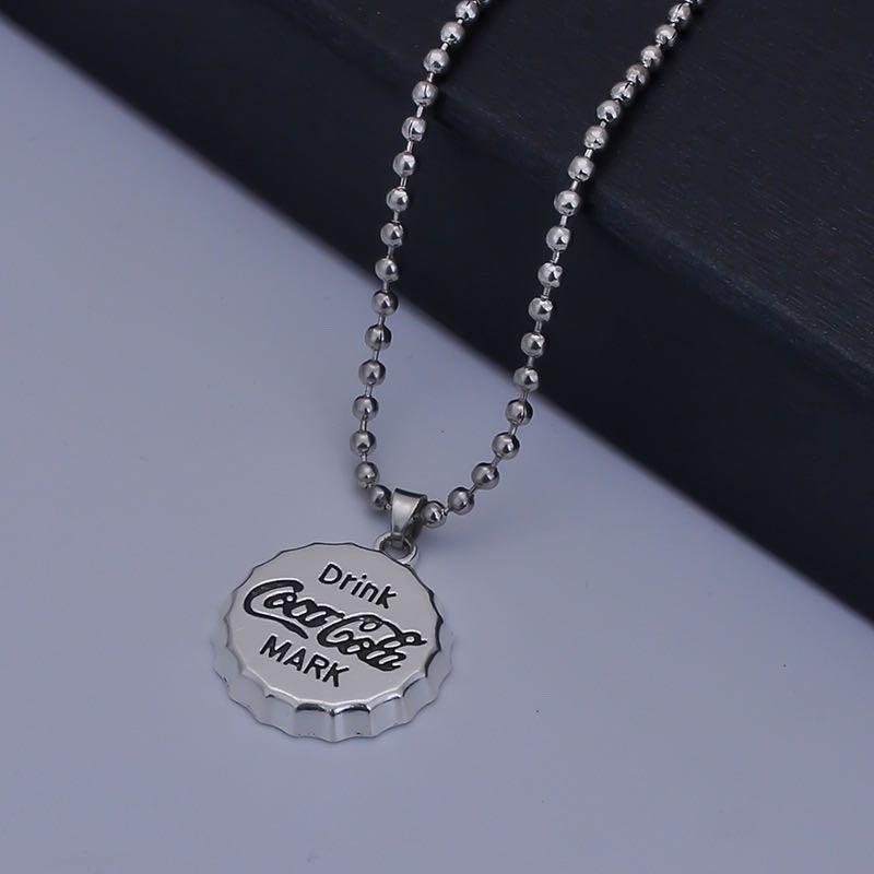 Recycled CocaCola Bottle Leather Necklace The Spotted Door