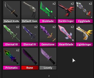 Roblox Mm2 Items Video Gaming Gaming Accessories In Game Products On Carousell