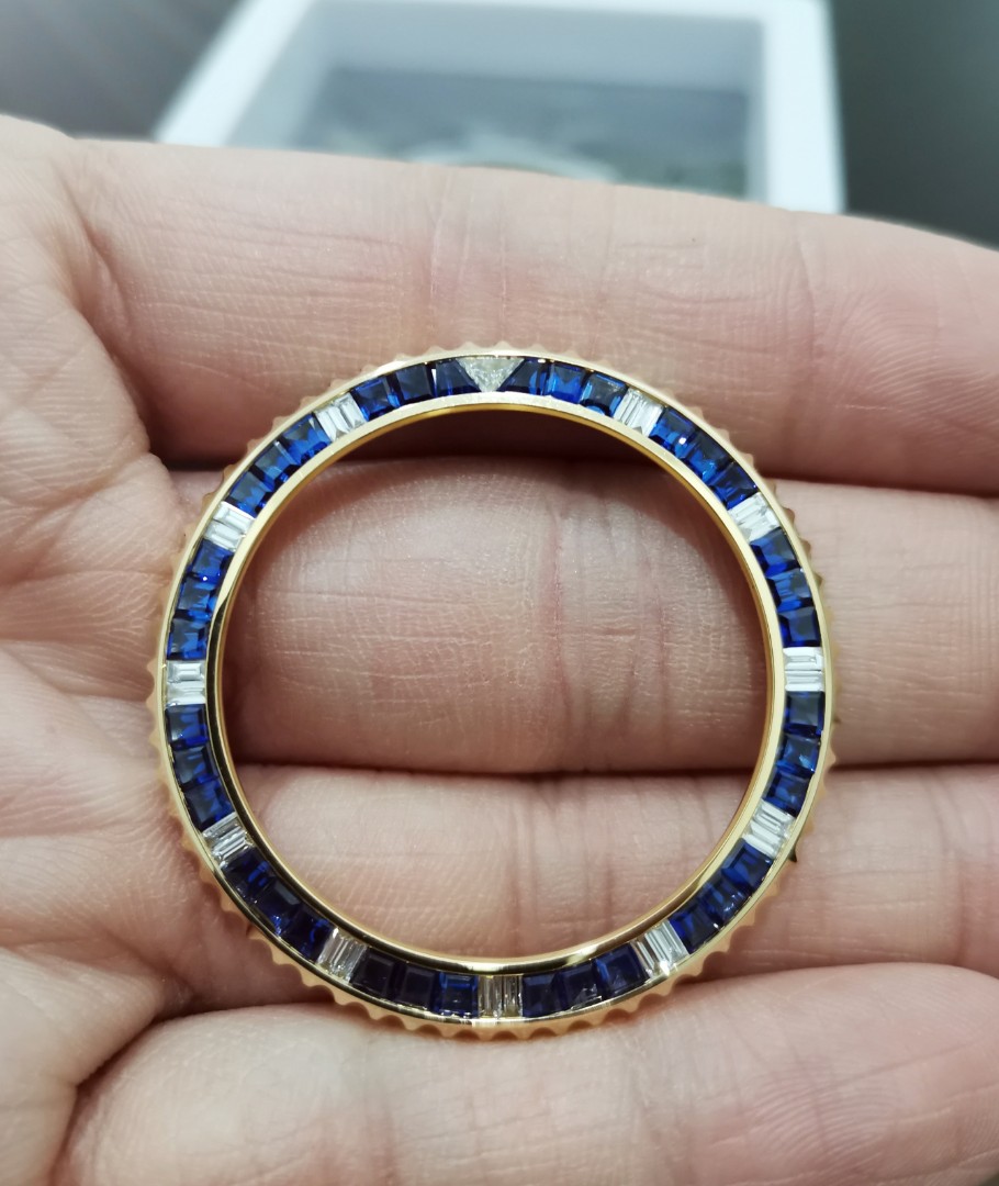 Rolex submariner diamond sapphire bezel deals