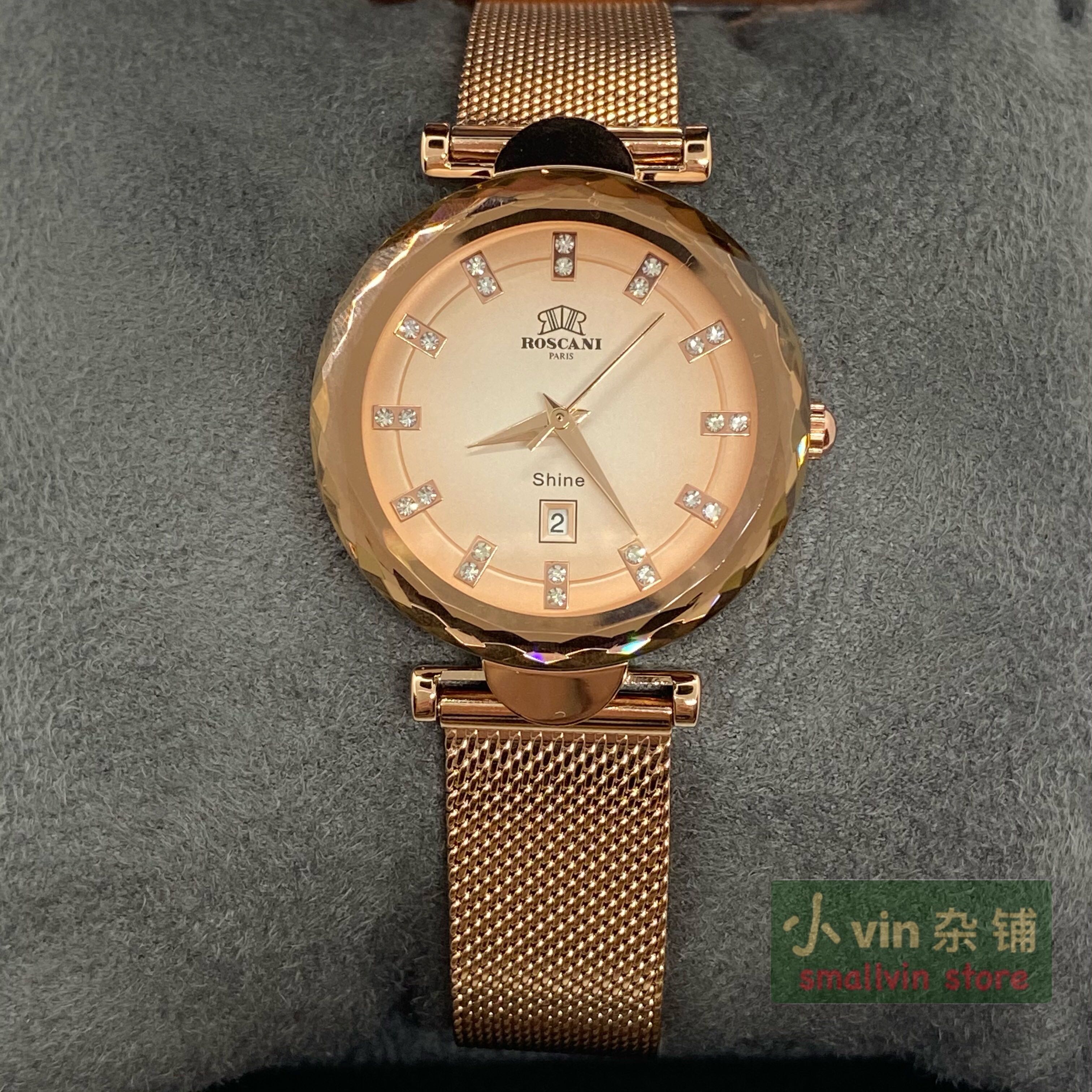ROSCANI PARIS SHINE ROSE GOLD WOMEN WATCH BL S01 Women s