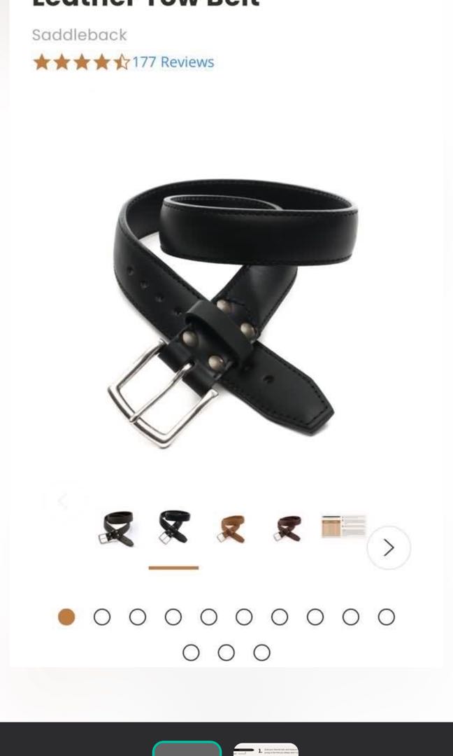 Saddleback leather belt Men s Fashion Watches Accessories Belts on Carousell